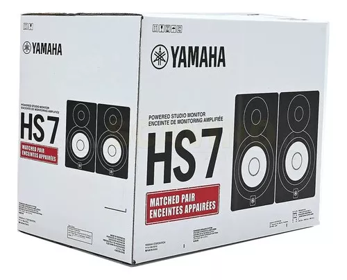 Monitor de estudio de grabación Yamaha 7″ 95 watts RMS color blanco