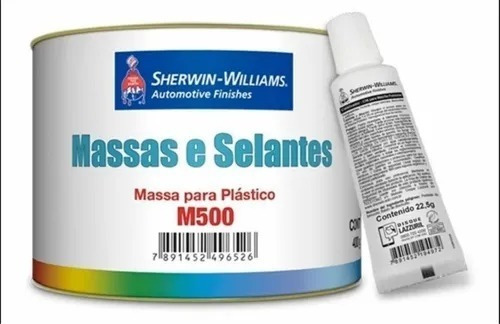 Masilla Fibrada Fibra De Vidrio Sherwin 430grs Plasticos