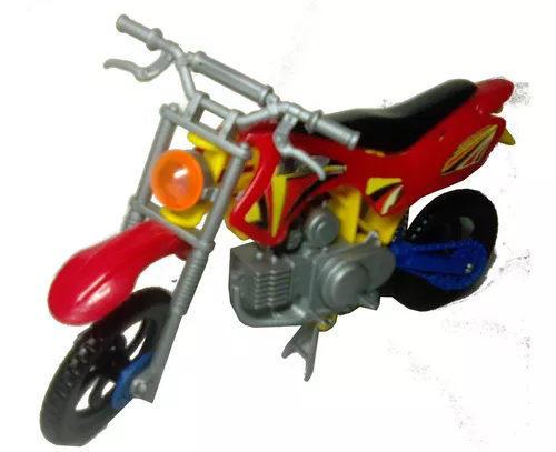 Moto De Brinquedo Motocross Trilha Suspensão Corrida Grande vermelha