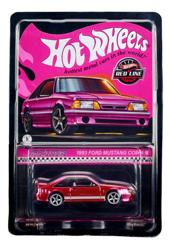 Hotwheels Rlc Exclusive Pink Edition 93 Ford Mustang Cobra R