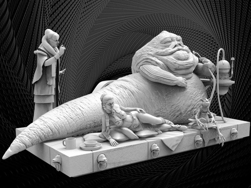 Starwars Base Del Trono De Jabba Para Blackseries 6 Pulgadas (Usado)