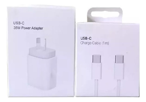 Cargador 35w Turbo + Cable C Para Iphone 15 Y 16 Pro P. Max