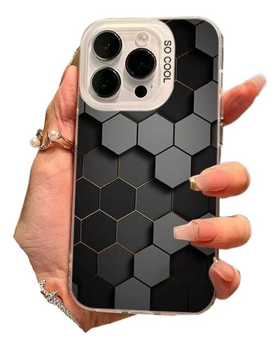 Capa De Celular Com Design De Favo De Mel 3d Para iPhone