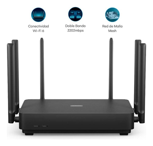 Router Xiaomi Doble Banda Ax3200 4x4 Mimo / Mesh Wi-fi 6
