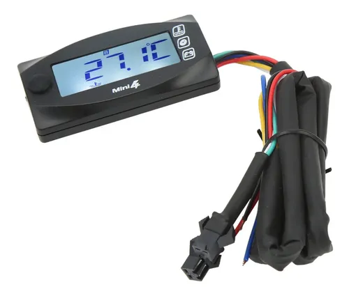 Indicador De Voltaje Y Temperatura De Agua Para Coche – Medidor 2 En 1, CC 9-36V, Con Sensor, Para Autos, Motos, Quad