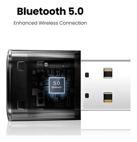 Imagen 2 de 6 de Adaptador Usb Bluetooth 5.0 Ugreen Transmisor Y Receptor