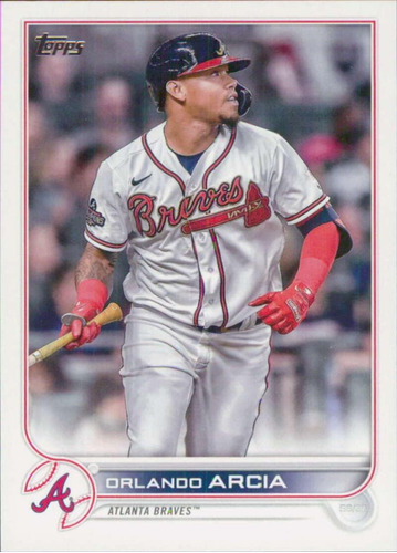 Actualización Topps 2022 Us169 Orlando Arcia Braves Béisbol 