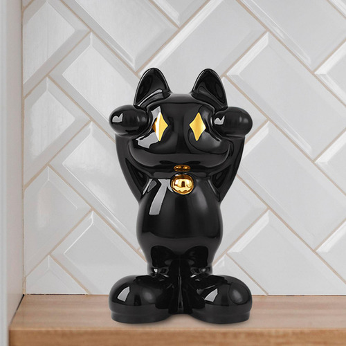Estatua De Gato De La Fortuna, Decoración De Mesa, Artesanía