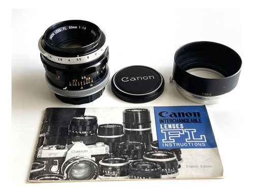 Lente Objetivo Canon Fl 50 Mm 1.8 Años 60 Vintage Impecable!