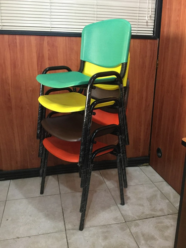 Silla Rp Metal Plastico, Tandems 2,3,4,5 Puestos,visitantes