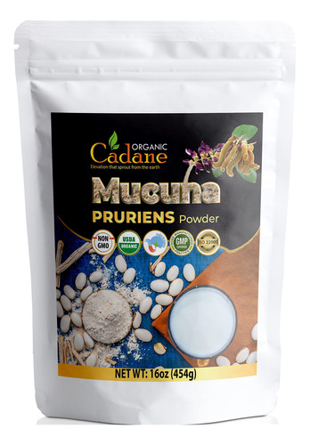 Cadane Organic Mucuna Pruriens Powder 1 Libra | Promueve La