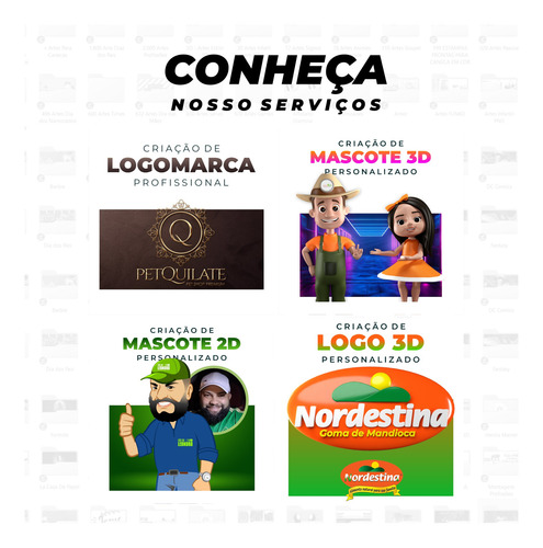 Caricatura + Logo - Criar Mascote + Logomarca Logotipo