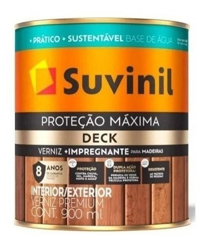 Proteção Máxima Deck Base Água Acetinado 0,9l Suvinil Cor Imbuia