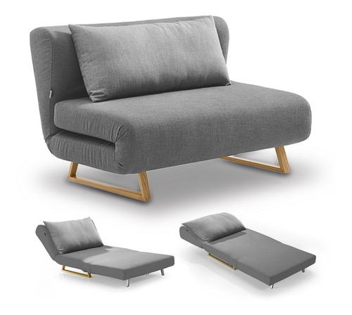 Imagen 1 de 6 de Sofa Cama Convertible Sillon Couch Minimalista 190cm Enviodf
