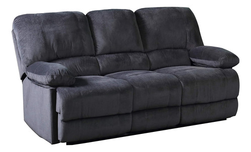 Sofá Reclinable Ac Pacific Kevin Collection Gris Plomo Gris (lead Grey) Diseño De La Tela