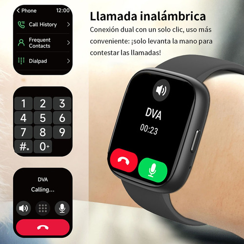Reloj Inteligente Simsonlab Idw26 Bluetooth Calls Para Alexa Ios/android Golden Smart Watch 1.85 Hd Screen 100 Modos Deportivos