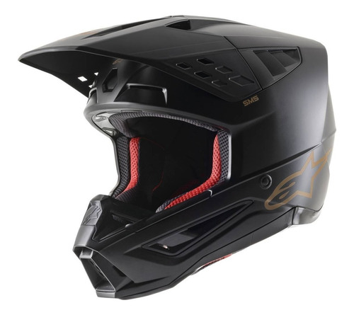 Capacete Alpinestars Sm5 Solid Preto-fosco/marrom Lançamento