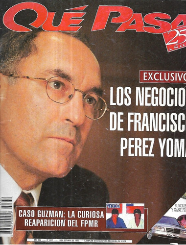 Revista Qué Pasa 1332 / 19 Octubre 1996 / Fco. Pérez Yoma