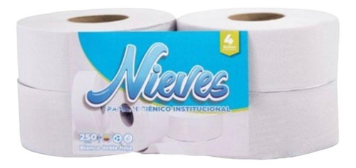 Papel Higiénico Institucional X4 Rollos (250 Mts C/u)