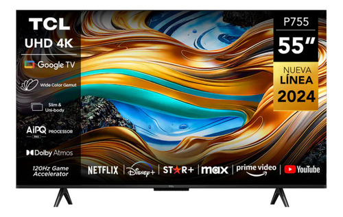 Tv 55'' Tcl Smart 4k Uhd Google Tv Cod.55p755