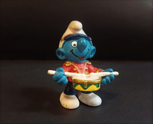 Pitufo Tambor / Drummer Smurf - Marca Schleich. Alemania