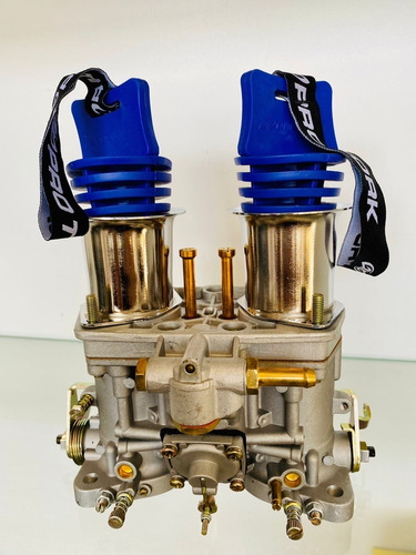 Imagen 1 de 2 de Par De Tapones X Carburador Idf - Dcoe - Etc - Color Azul - 