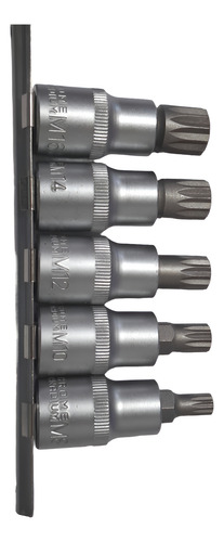 Jg Chave Soquete Multidentado 5pcs M8 M10 M12 M14 E M16