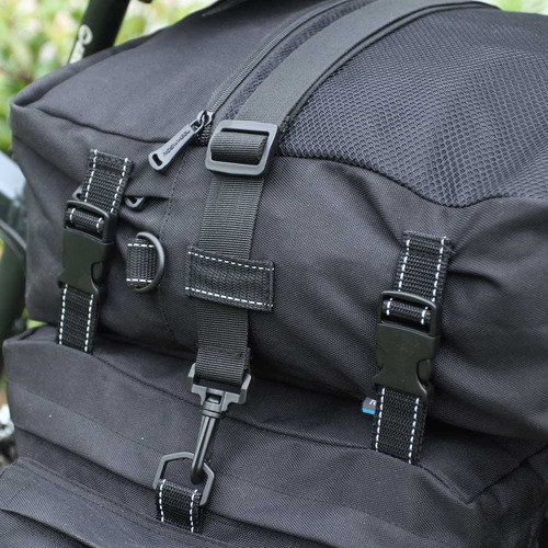 Maleta Trasera Negra Para Bicicleta, 3 En 1, Multifunción, B