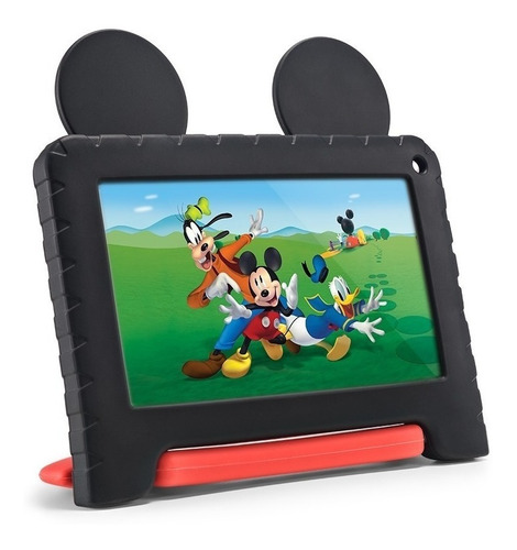 Tablet  Multilaser Mickey Kids 7" 32GB preto/vermelho e 2GB de memória RAM