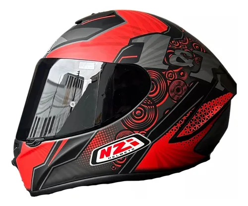 NZI casco moto integral Trendy Overtaking rojo