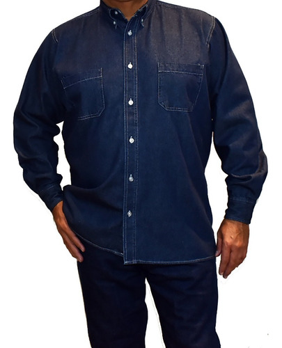 Camisa Mezclilla Industrial Para Trabajo