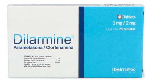 Dilarmine 1mg-2mg Caja Con 25 Tabletas