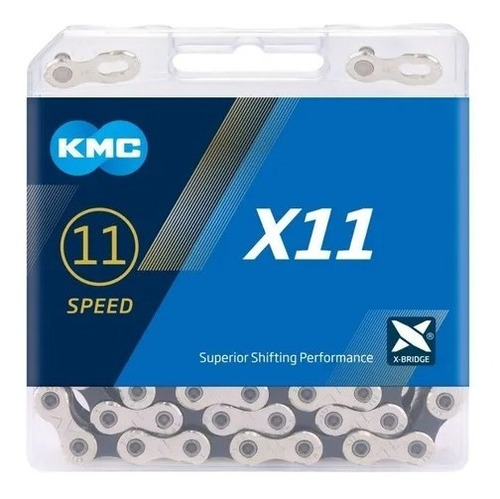 Cadena Para Bicicleta 11v Marca Kmc X11 Silver Mtb