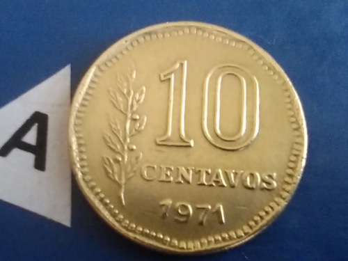 10 Centavos Año 1971 Moneda De La República Argentina 