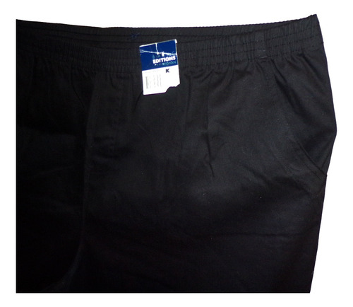 Capri Bermuda Negro Casual Talla 2x (38/40) Basic Edition