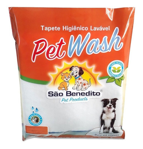 Tapete Higiênico Lavável Cães Pet Wash Cores Médio Cor Azul