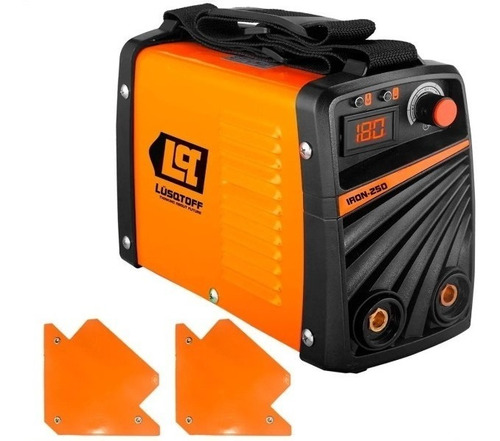 Soldadora Inverter Lusqtoff Iron 250 + 2 Escuadras Magnetica