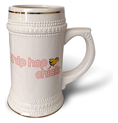 Hip Hop Chick - Taza Stein, 18 Oz, 22 Oz, Blanco