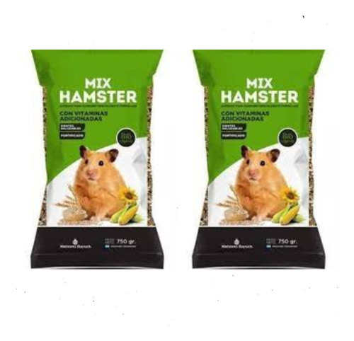 Nelsoni R. Mix Hamster Alimento Balanceado Semillas 750gr X2