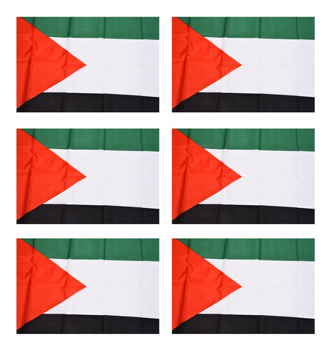 6 Banderas Nacionales De Palestina De 5 Pies X 3 Pies