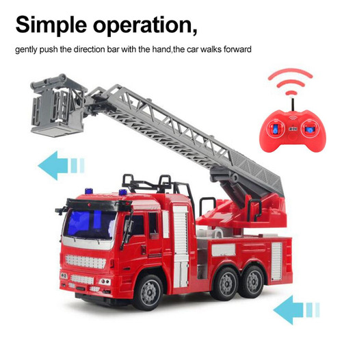 Camión De Bomberos Con Control Remoto Inalámbrico Modelo Eng