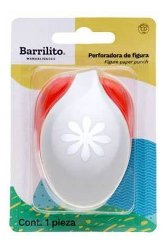 Perforadora De Papel Barrilito Pf014g Con Forma De Daisy Color Ninguno