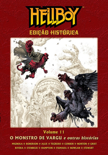 Hellboy edição histórica - volume 11: O monstro de Vargu e outras histórias, de Mignola, Mike. Editora Edições Mythos Eireli, capa dura em português, 2020
