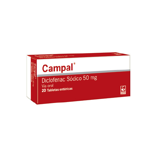 Campal 50mg. X20tabletas