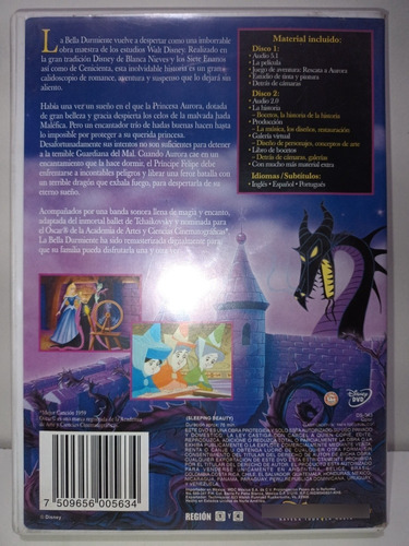 La Bella Durmiente Dvd Doble Edición De Lujo Folleto (Usado)
