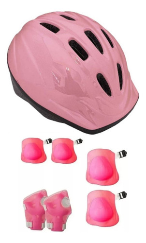 Kit Capacete Infantil Proteção Bicicleta Patins Skate Cores