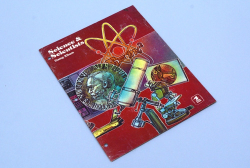 Álbum De Timbres Postales Sobre Ciencia