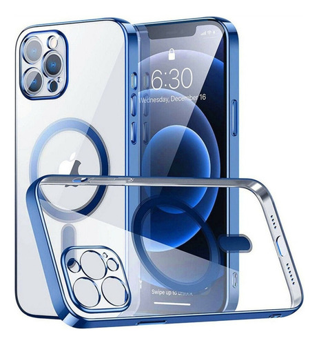 Capa Magnética Tup Galvanizada Para iPhone 13 12 11 X 8 7