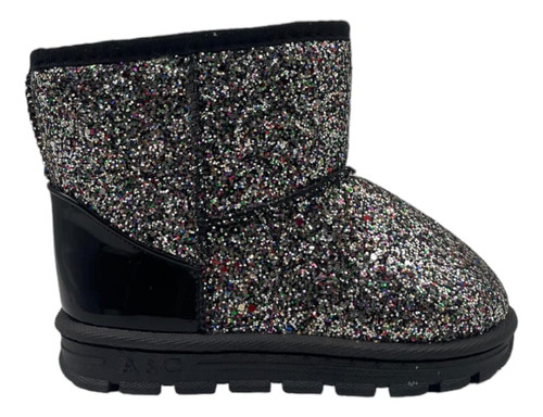 Pantubota Negra Glitter Niña A193-vgta