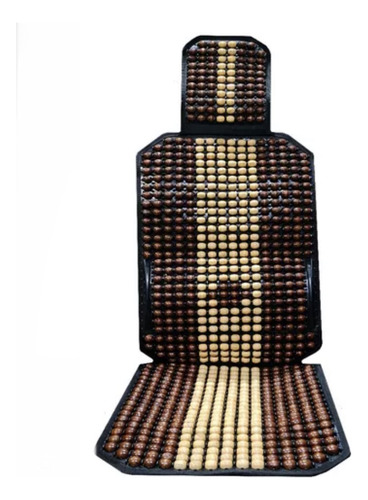 Cubre Asiento Respaldo Bolas Madera Bambu Esfera Espalda G3